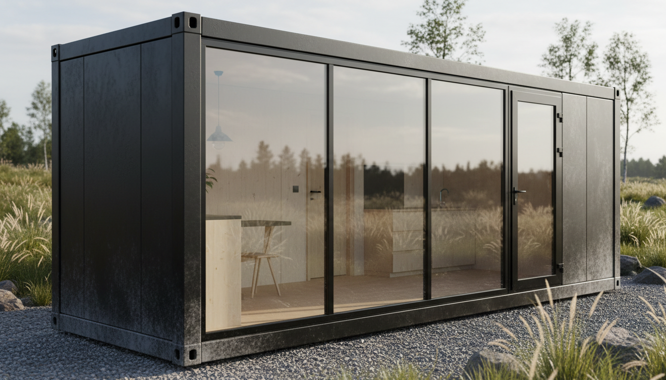 EX-LIVING Wohncontainer schwarz