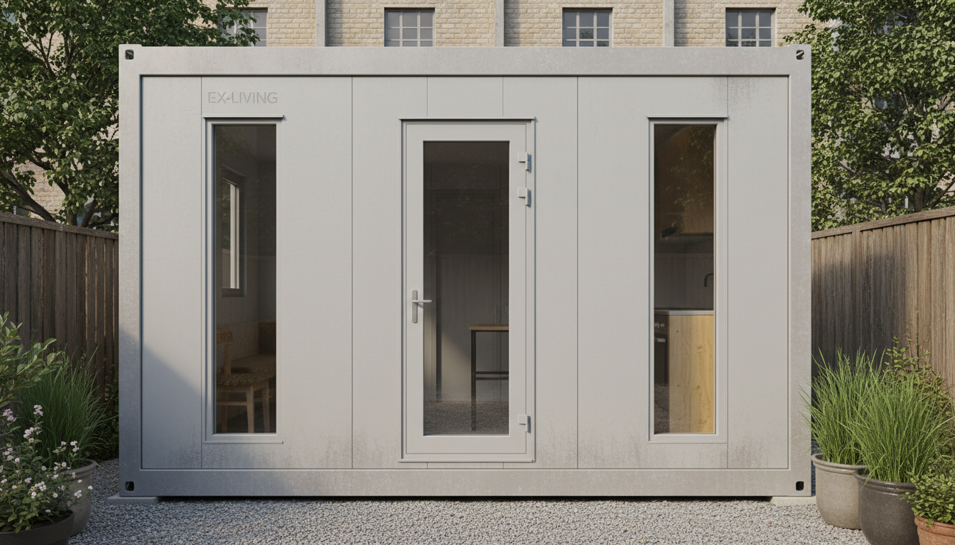 EX-LIVING Wohncontainer lichtgrau