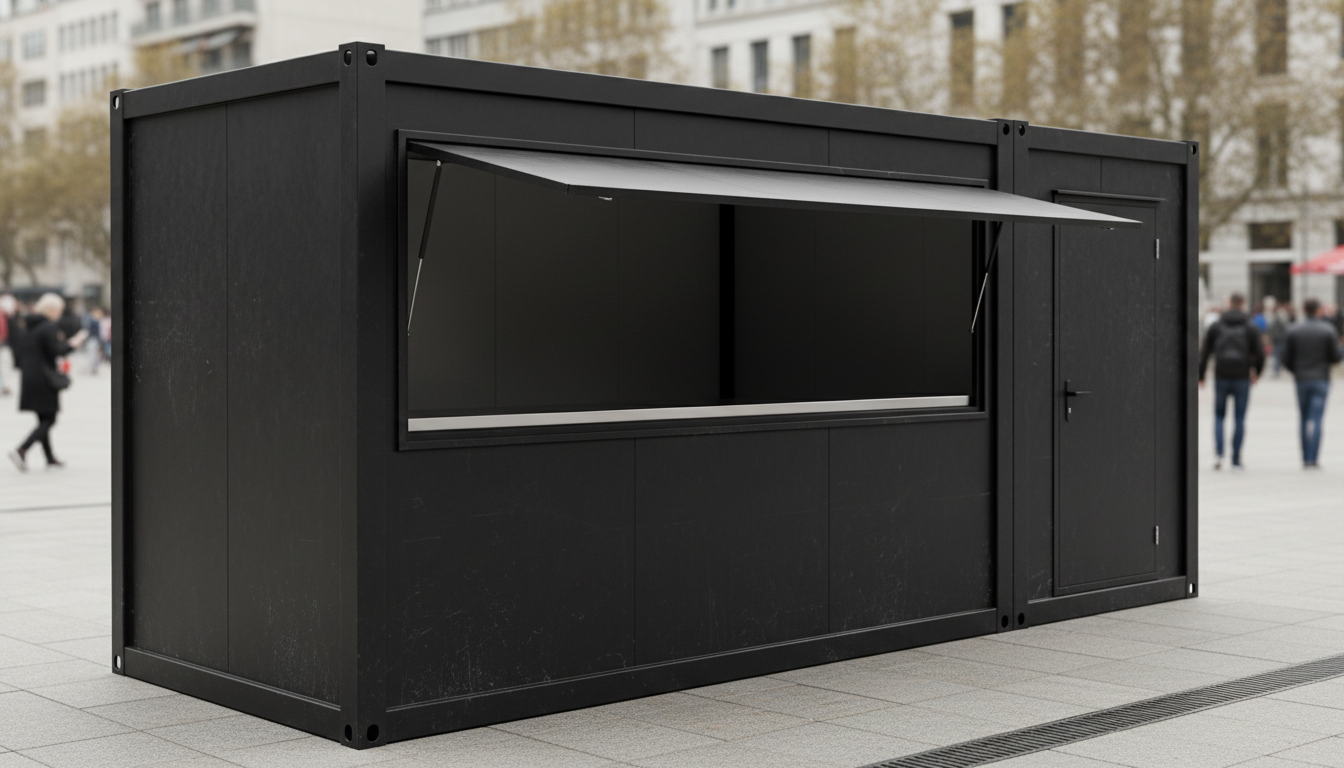 EX-RETAIL Verkaufscontainer schwarz