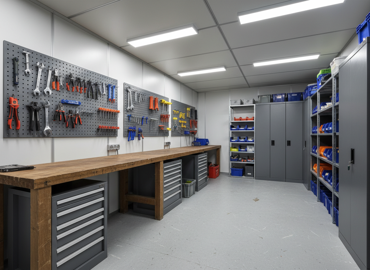 EX-STORAGE Innenansicht – Werkzeuglager