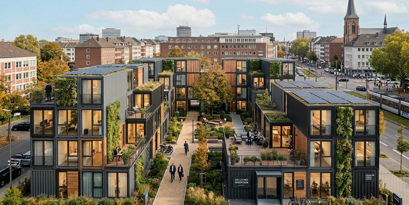 Modulare Wohn- und Containerhaus-Architektur als Projektentwicklung