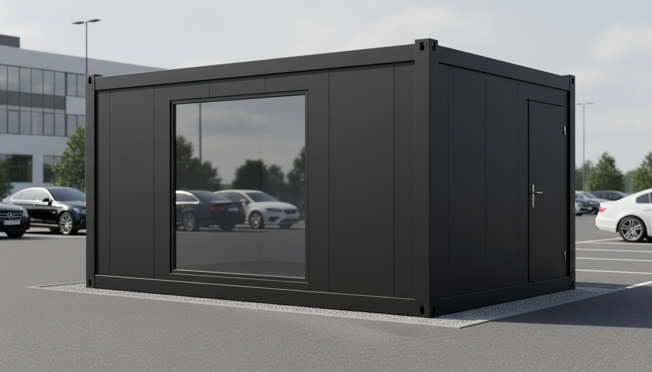 EX-WORK Bürocontainer im Firmenhof