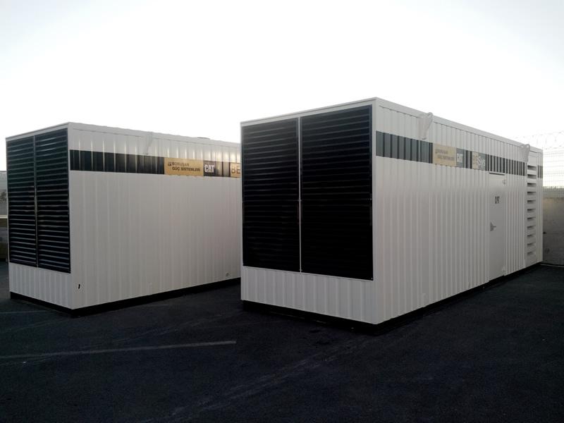 Schallgedämmter Generatorcontainer