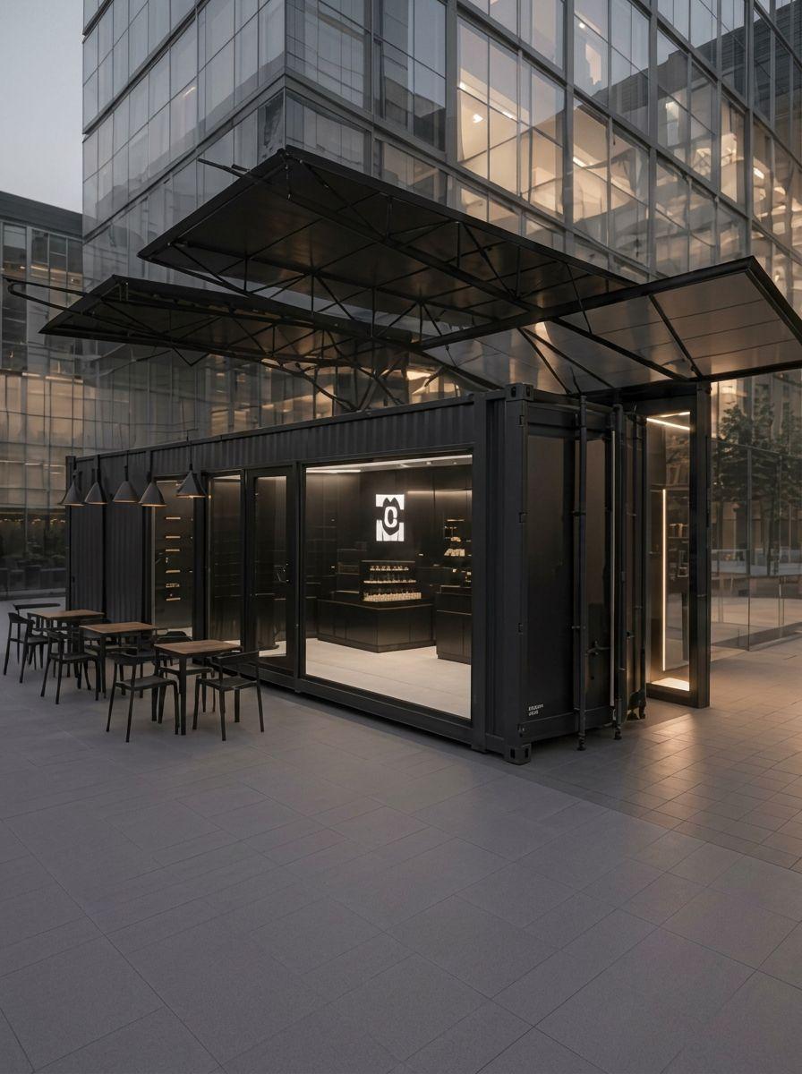 EX-40 RETAIL 40FTPremium Showroom / Pop-Up Store / Verkaufscontainer | 2,40 × 12,00 m