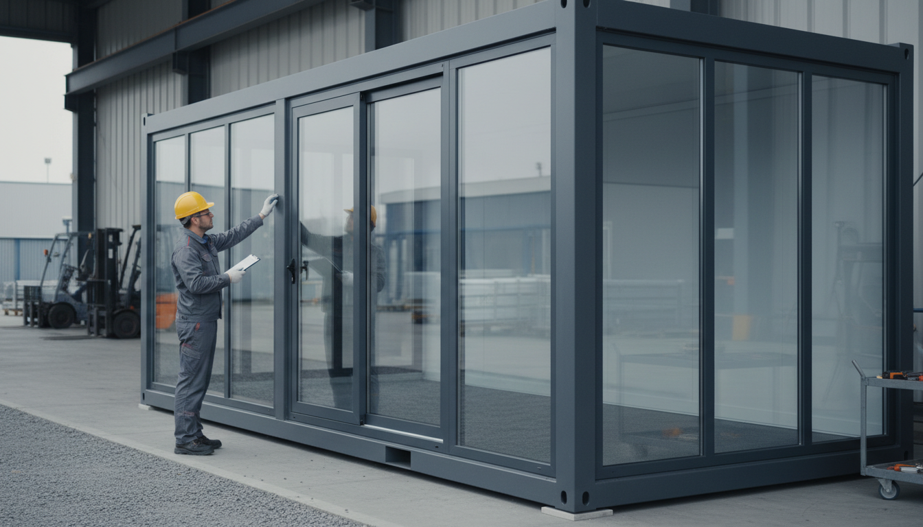 Endkontrolle und Qualitätsprüfung bei Exwest Modular